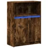 Sideboard mit LED Räuchereiche 72x34x100 cm Holzwerkstoff Produktbild-Vorschau 3