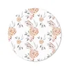 MuchoWow® Mauspad Mousepad Rosen - Gold - Weiß 30x30 cm - Produktbild-Vorschau 1