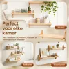 3er-Set schwebende Wandregale aus Holz, 40x13x1,5 cm Produktbild-Vorschau