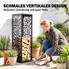 Outsunny Kaminholzregal 38 x 38 x 112cm erhöhtes Produktbild-Vorschau 6
