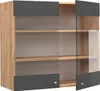 Küchenglasschrank Vicco Fame-Line Anthrazit-Gold 80 cm, Produktbild-Vorschau 4