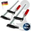 EUROTOOLS Zestaw zacisków śrubowych, 2-częściowy, 50 mm x Podgląd zdjęcia produktu 2