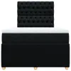 Boxspringbett mit Matratze Schwarz 120x200 cm Stoff Produktbild-Vorschau 4
