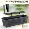 Plastard selbstwässernd Blumenkasten 100 cm Anthrazit Produktbild-Vorschau 2