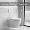 Wand-WC Set Rivo Tiefspüler ohne Spülrand kurz weiß Produktbild-Vorschau 3