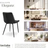 tectake® Set Stuhl Monroe gepolstert, in Samtoptik 48 x 59 Produktbild-Vorschau 6