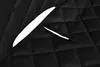A close-up view of a black quilted car seat cover with two openings. Produktbild-Vorschau