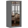 Kleiderschrank Schwebetürenschrank Schrank 100cm Grau/Grau Produktbild-Vorschau 5