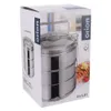 Orion | Edelstahl Lunchbox - 3-stufig - 3x1,3 l - Praktisch Produktbild-Vorschau 4