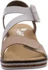 Rieker Damen Keil-Sandaletten Weiß/Beige Voir les images du produit 75
