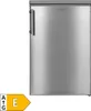 A silver-colored refrigerator against a white background. Produktbild-Vorschau