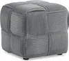 Homestyle4u 2647, Sitzhocker Grau Cord Sitzwürfel Produktbild-Vorschau 1