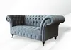 Zweisitzer Ledersofa Wohnzimmer Designer Couchen Polster Produktbild-Vorschau 2