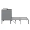 Schrankbett 90x200 cm,Kinderbett(Grau)Wandbett mit Produktbild-Vorschau 10