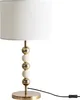 BELIANI Tischlampe Messing u. Beige Metall mit Stoffschirm Produktbild-Vorschau 5