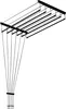 Sepio Deckenwäschetrockner Schwarz 100 cm, 6 Stäbe Produktbild-Vorschau 3