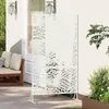 vidaXL Sichtschutz 100 x 50 x 180 cm Stahl Weiß Produktbild-Vorschau 3