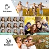 Collage of images showcasing camera features and people using cameras. Produktbild-Vorschau