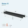 doporro Wandgarderobe mit Ablage, Garderobenleiste 80 cm Produktbild-Vorschau 8