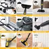 A collage of images showing a steam cleaner being used for various cleaning tasks. Produktbild-Vorschau