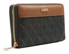 A brown L.CREDI wallet with a repeating logo pattern. Anteprima dell’immagine prodotto