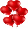 Pastellfarbene Herzballons, Rot, 100 Stück. Produktbild-Vorschau 1