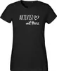 Huuraa Damen T-Shirt Aktivist mit Herz L Black Bio Produktbild-Vorschau 1