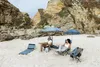 VirtuFit parasol plażowy z ekranem przeciwwiatrowym 160 cm Podgląd zdjęcia produktu 7
