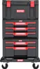 A stack of toolboxes with drawers on a white background. Náhled obrázku produktu