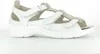 Sandaletten Damen Varomed Leder Capri Weiß-Silber (Größe 7 Produktbild-Vorschau 1