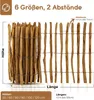 Staketenzaun 50 cm Abstand 7-9cm · 500 cm lang · Produktbild-Vorschau 3