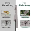 Pokrowiec ochronny Sekey na parasol Ø 350 cm, 300 x 200 cm, Podgląd zdjęcia produktu 7