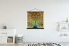 MuchoWow® Textilposter Pfauenfedern - Vogel - Blau 90x90 cm Produktbild-Vorschau 2