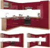 Eckküche Vicco R-Line Rot Hochglanz/Goldkraft Eiche 287 x Produktbild-Vorschau 9