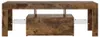 vidaXL TV skříňka s LED světly Smoked Oak 120x35x40 cm Náhled obrázku produktu 6
