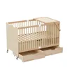 Flieks Gitterbett 70x140cm mit Rollen, Beistellbett Produktbild-Vorschau 10