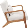 Fauteuil Salon Cotele Scott Beige Voir les images du produit 3