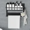 Uniqoos® Scaffale da parete nero salvaspazio con Anteprima dell’immagine prodotto 7