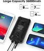 36000mAh Qi Wireless Solar Powerbank mit 4 USB/Typ C Produktbild-Vorschau 3