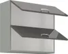 Mobile cucina superiore 80 cm RONG - grigio / grigio lucido Anteprima dell’immagine prodotto 2