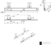 SOTECH Cassetto porta tastiera KT1-30-H35-400-NF 400 mm Anteprima dell’immagine prodotto 6