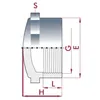 PVC - U uzáver IG 3/4" PN10 Náhľad obrázku produktu 2