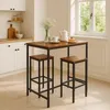 Set da bar Relaxdays, 3 pezzi, bancone con sgabelli, tavolo Anteprima dell’immagine prodotto 2