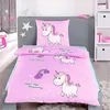 Hochwertige Einhorn Bettwäsche 135x200 für Mädchen Unicorn Produktbild-Vorschau 7