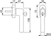 Maniglia per finestra Amsterdam E0400S/UD9056 TBT4 in Anteprima dell’immagine prodotto 2