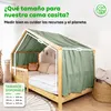 Dosel cama casita 135x360 cm eucalipto sin aplicación Vista previa de la imagen del producto 4