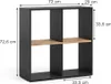 Meuble de rangement cube Vicco Tetra Anthracite/chêne doré Voir les images du produit 2