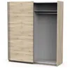 Kleiderschrank mit 2 Schiebetüren Ghost - L178,1 cm Produktbild-Vorschau 5