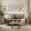 BEALIFE 2-Sitzer Sofa 157x72x85 cm mit Holzfüßen & Produktbild-Vorschau 2