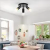 ZMH LED stropní světlo 3 plameny GU10 stropní lampa černé Náhled obrázku produktu 9